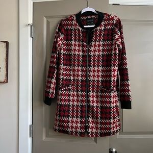 Sanctuary Houndstooth Jacket Holiday Party Fall Preppy Old Money Style